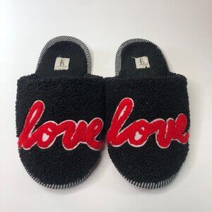 Ellen Degeneras LOVE sherpa slippers Size 7
